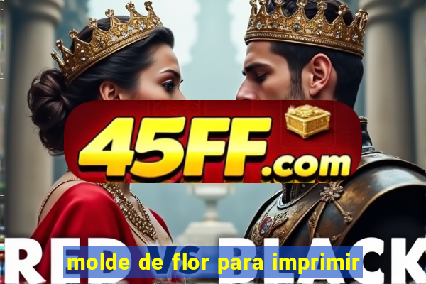 molde de flor para imprimir